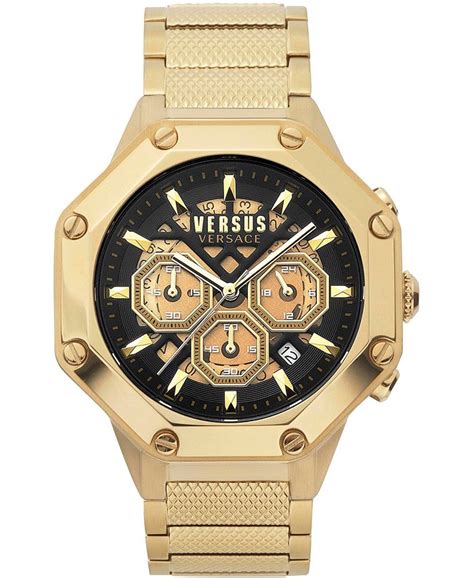 versus by versace men watch gold|versus by Versace watch review.